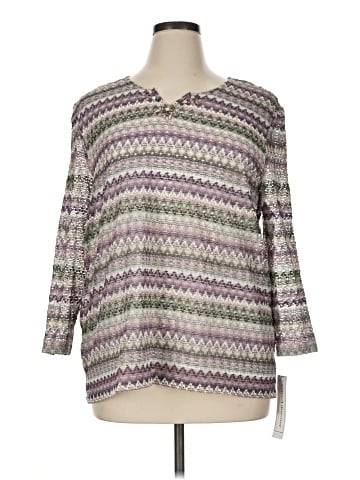 Alfred Dunner 3/4 Sleeve Top (view 1)