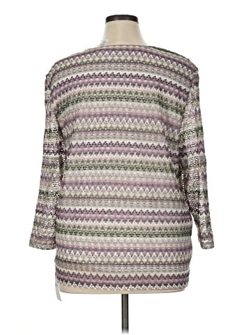 Alfred Dunner 3/4 Sleeve Top (view 2)