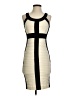 Cache Stripes Ivory Cocktail Dress Size 0 - photo 1