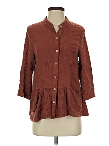 Roolee 3/4 Sleeve Button-Down Shirt (view 1)