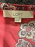 Ann Taylor LOFT Paisley Red Casual Dress Size 6 - photo 7