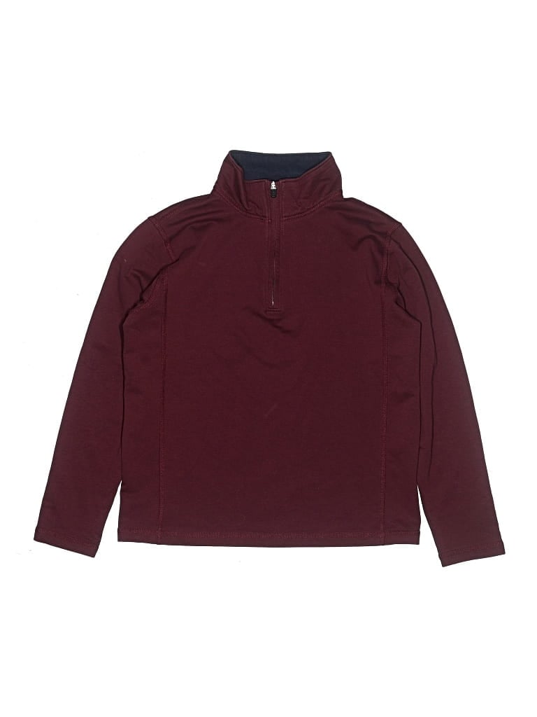 Pre-owned Crewcuts Outlet Kids' Turtleneck Sweater In Burgundy