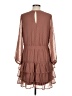 Express 100% Polyester Polka Dots Brown Casual Dress Size M - photo 2