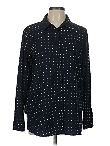 Joan Vass Long Sleeve Blouse (view 1)