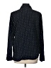 Joan Vass 100% Polyester Polka Dots Black Long Sleeve Blouse Size L - photo 2
