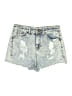 Almost Famous Blue Denim Shorts Size 7 - photo 1