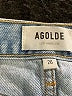 AGOLDE 100% Cotton Blue Denim Shorts Size 26 waist - photo 3