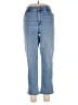Chico's 100% Cotton Polka Dots Blue Jeans Size Lg (2.5) - photo 1