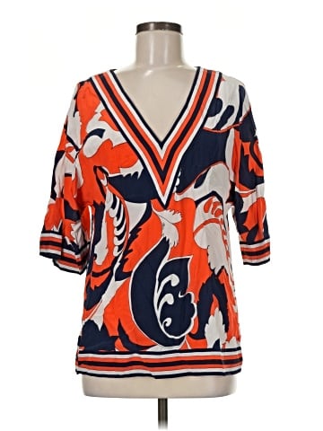 Trina Turk 3/4 Sleeve Silk Top (view 1)
