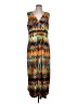 Notations Print Orange Casual Dress Size L - photo 1