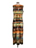 Notations Print Orange Casual Dress Size L - photo 2