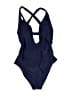 Cupshe Solid Blue One Piece Swimsuit Size S - photo 1