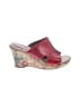 B.O.C Floral Red Wedges Size 8 - photo 1