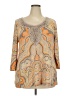 Alfani Orange 3/4 Sleeve Blouse Size 2X - photo 1