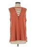 BKE Brown Sleeveless T-Shirt Size S - photo 1