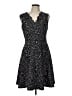 Wisp Polka Dots Black Casual Dress Size 12 - photo 1
