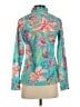 Aryeh Teal Long Sleeve Blouse Size S - photo 2