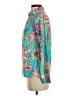 Aryeh Teal Long Sleeve Blouse Size S - photo 5