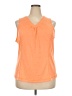 Danskin Now 100% Polyester Orange Sleeveless T-Shirt Size 2X - photo 1