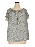 Max Studio 100% Polyester Blue Short Sleeve Blouse Size 1X - photo 1