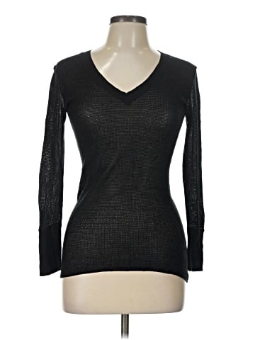 James Perse Long Sleeve Silk Top (view 1)