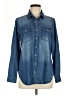 Evy's Tree 100% Cotton Blue Long Sleeve Button-Down Shirt Size M - photo 1