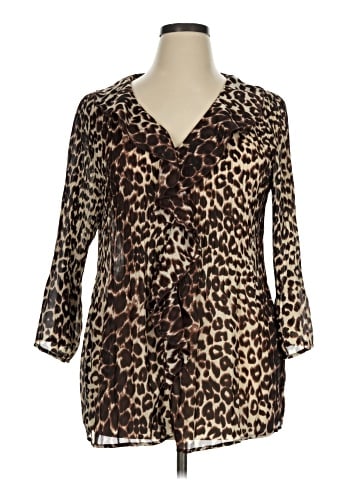 Signature by Larry Levine 3/4 Sleeve Blouse (view 1)