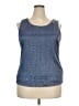 R&M Richards Blue Sleeveless Top Size 18 - photo 1