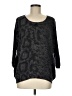 Wilfred Animal Print Black Silk Pullover Sweater Size M - photo 1