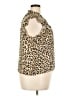 J.Crew 100% Polyester Animal Print Brown Sleeveless Blouse Size XXL - photo 4