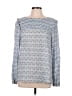 Ann Taylor LOFT Blue Long Sleeve Blouse Size L - photo 1