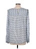 Ann Taylor LOFT Blue Long Sleeve Blouse Size L - photo 2