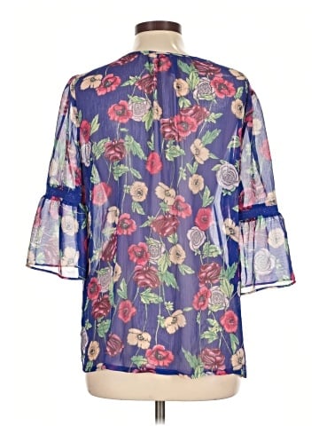 LC Lauren Conrad 3/4 Sleeve Blouse (view 2)