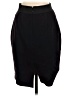 Express Solid Black Formal Skirt Size 4 - photo 2