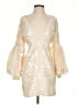 ASOS 100% Polyester Ivory Cocktail Dress Size 4 - photo 1