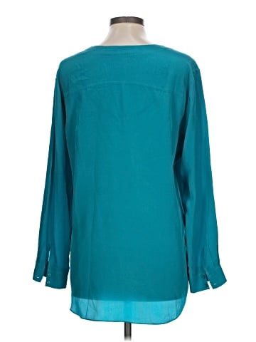 Amanda Uprichard Long Sleeve Silk Top (view 2)