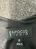 En Focus Studio Graphic Black Cocktail Dress Size 8 - photo 7