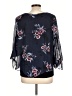 Alyx 100% Polyester Blue 3/4 Sleeve Blouse Size L - photo 2
