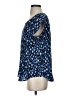 Joie 100% Silk Blue Short Sleeve Silk Top Size S - photo 5
