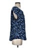 Joie 100% Silk Blue Short Sleeve Silk Top Size S - photo 4