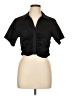 Forever 21 Black Short Sleeve Blouse Size L - photo 1