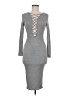 May Pink Gray Cocktail Dress Size M - photo 1