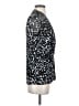 DKNY Animal Print Black Short Sleeve Blouse Size S - photo 4