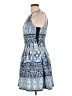 Vince Camuto Print Blue Cocktail Dress Size 10 - photo 5