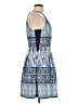Vince Camuto Print Blue Cocktail Dress Size 10 - photo 4