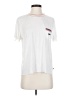 Roxy Graphic Solid Stripes White Short Sleeve T-Shirt Size S - photo 1