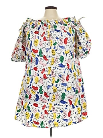 ELOQUII Elements Short Sleeve Top (view 1)