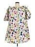 ELOQUII Elements 100% Cotton White Short Sleeve Top Size 20 - photo 1