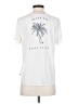 Roxy Graphic Solid Stripes White Short Sleeve T-Shirt Size S - photo 2