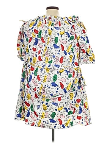 ELOQUII Elements Short Sleeve Top (view 2)